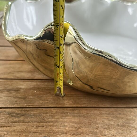 Global Views Stunning scalloped Decorative Bowl - Picture 5 of 5